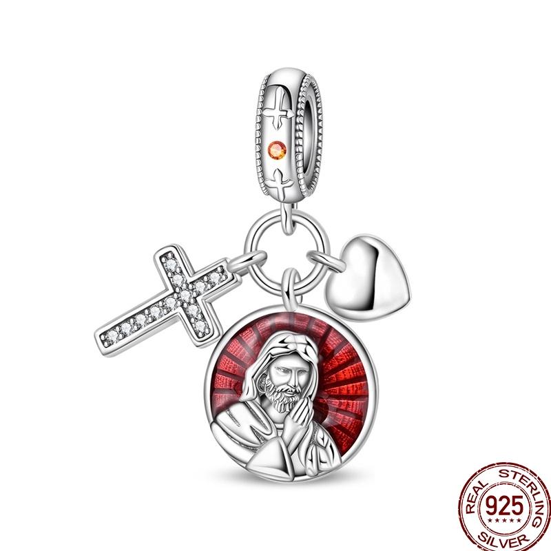 Copper Devil'S Eye Fatima Hand Charms Beads Tarot Cards Pendant Fit Original Bracelet Women Diy Jewelry Accessories