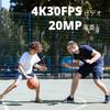 AKASO Brave 4 Pro Action Camera Card 4K 20MP Dual 40M Underwater EIS Image External Microphone HDMI 5x 1350mAh x2 Wide Wearable Camera (SD Included) -