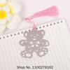 50pcs Cute Bear Design Wedding Bookmark Favors With Tassel And Gift Box Baby Shower Souvenirs Student Creative Bear Bookmark