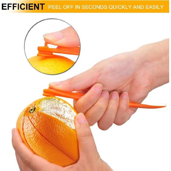Orange Peeler Tools Citrus Peel Cutter Plastic Fruit Vegetable Slicer Cutter Lemon Peeler Opener Remover Fruit Tools Kitchen Accessories Cooking