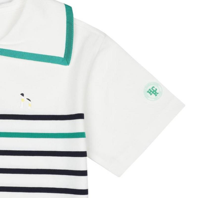 Hazzys Kids Club de Tenis Hanorac cu Guler Mânecă Scurtă Htm23tp64m Iv