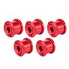 5Pcs Bicycle Bike Chainring Screw Chainwheel Bolt for Single Double Triple Speed(red-7mm)