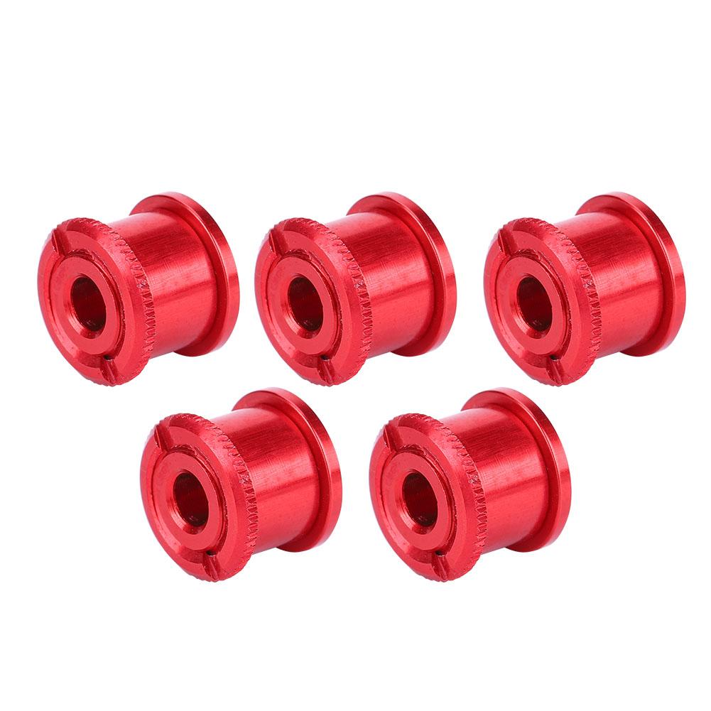 5Pcs Bicycle Bike Chainring Screw Chainwheel Bolt for Single Double Triple Speed(red-7mm)