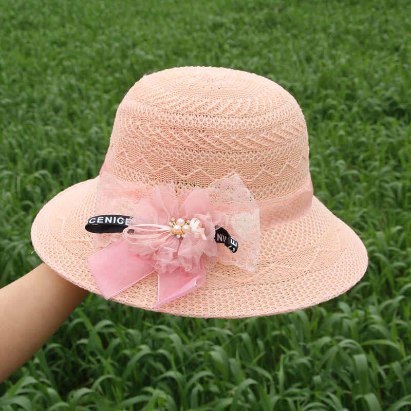 Women's Summer Sun Protection Straw Hat with Face Covering - Breathable Korean Style Beach Hat