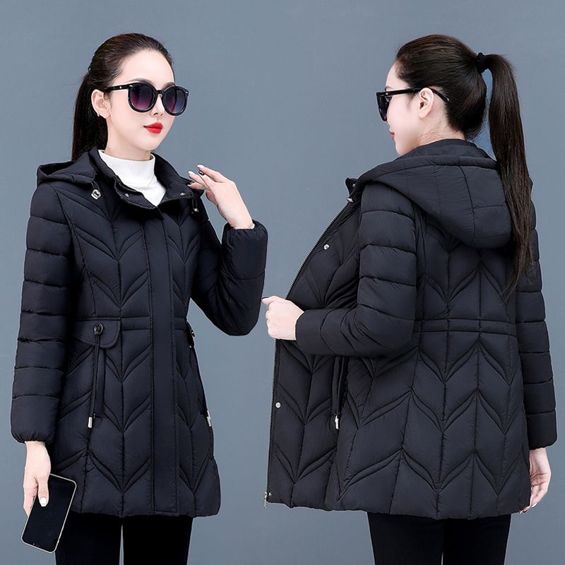 

Women Fashion Winter Down Coat Women Parkas Warm Cotton Padded Jacket Slim Casual Outerwear Thicken Overcoat Ladies Jackett L