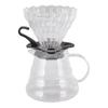 Pour Over Coffee Maker 600ML Glass Coffee Dripper Pot with Filter Cup and Paper for Home Shop
