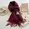 31Colors Fashion Cashmere Scarf for Women Warm Winter Solid Color Double Sided Wraps Neckerchief Poncho Echarpe Pashmina Stoles