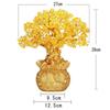 MYONEEN Money Tree Feng Shui Interior Good Business Power New Present Golden (Citrine) - Item, Decor, Fortune-Bringing, Luck, Prosperity, Stone, Gift,