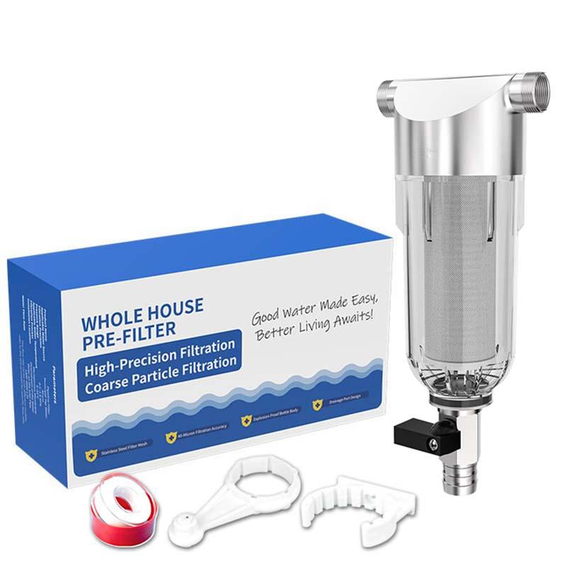 Universal Pre-filter Water Purifier with Central Backwash for Household Use
