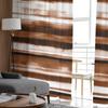 Aquarell Streifen Farbverlauf Braun Schlafzimmer Transparente Gardinen Urlaub Dekoration Fenster Voile Tüll Vorhang