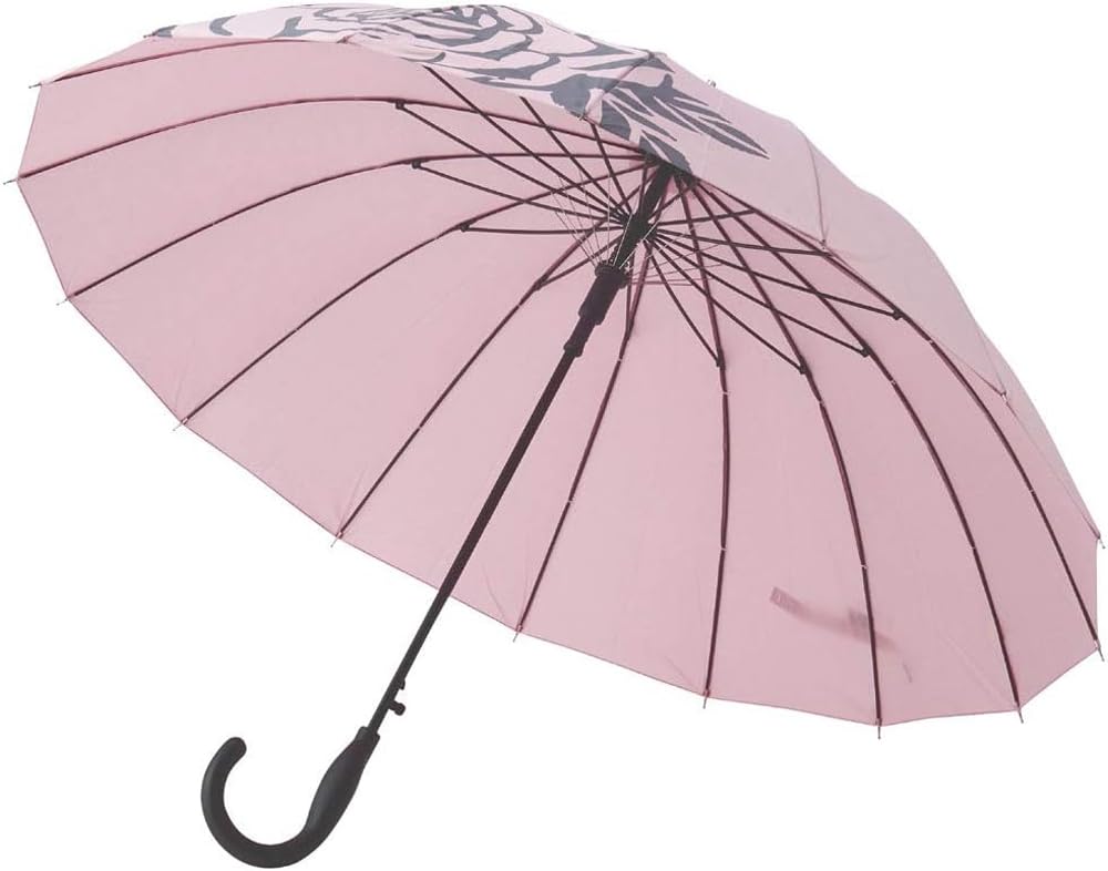 Mabu for Basic Jump Long Rain UV Floral Umbrella (mabu) Parasol/Umbrella Women, 58cm, 16, Rose, SMV-40232, Umbrella, Umbrella, Protection, Sunshade,