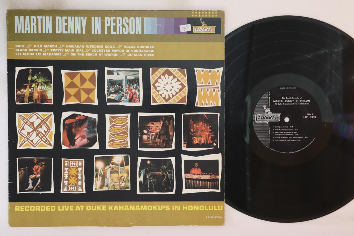 

LP Record MARTIN DENNY In Person LRP3224 LIBERTY 1962 Canada World Music Used