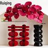 Double Happiness Red Phalaenopsis Ornamental Vase - Chinese Style Wedding & Room Decor