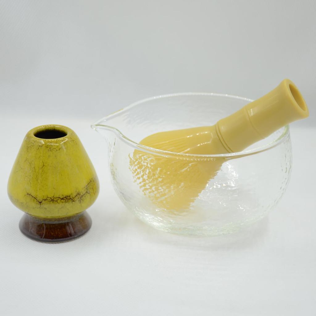 Tea matcha tea ceremony traditional 80 yellow ceramic tea whisk whisk, reusable, resin, whisk, tool, craft, pieces, + (yellow)