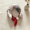 Print Sjaal Vrouw Zijde Sleutelbeen Magnetisch Pareloogje Dunne Gesp Luie Ketting Neckerchief Hoofddoek Accessoires Haarbanden