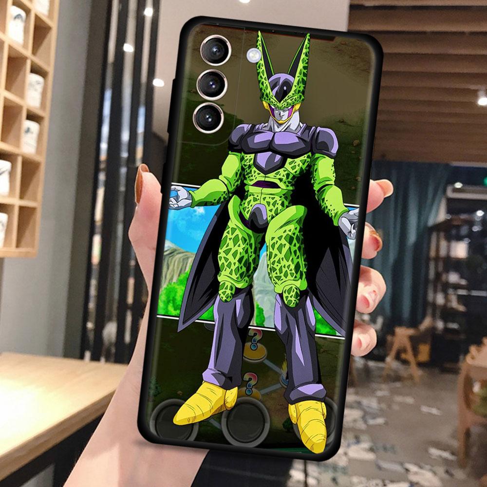 Dragon ball Golden Frieza telefonfodral för Samsung Galaxy S21 S20 FE S22 Ultra S10 S9 S8 Plus S10e Note 20 Ultra Silikonskydd