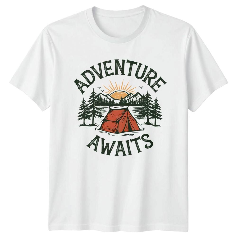 Adventure Awaits TShirt Camping Nature 2026 Birthday Gift For Him And Her S