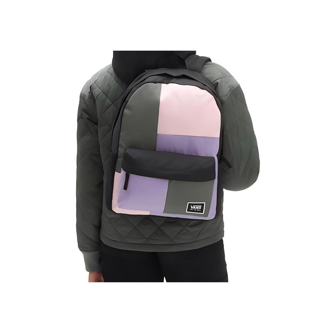 

Новый полиэстеровый рюкзак Vans обычного размера унисекс черный пэчворк VN0A5I13UUW 32.0*11.9*41.9CM