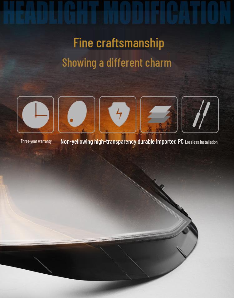 Volkswagen Passat 16-18 Headlight Cover Lens Shell