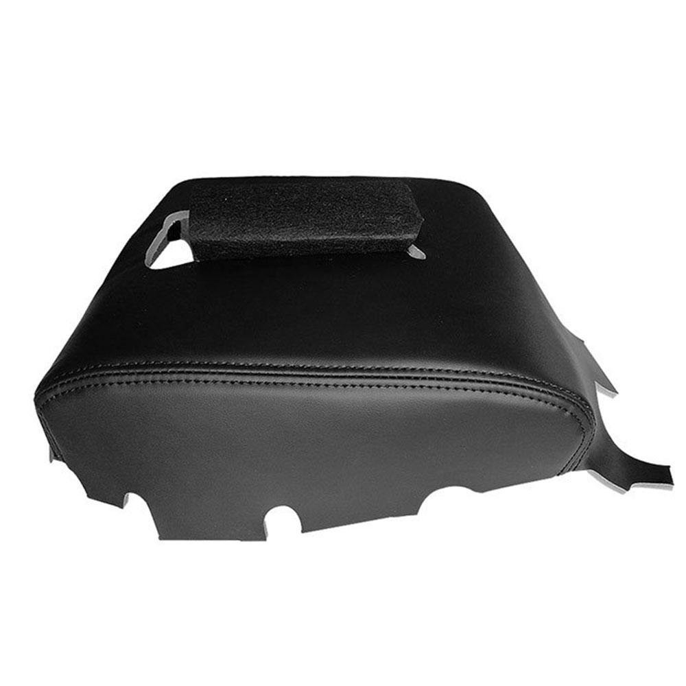 For Chevrolet Chevy Silverado GMC Sierra 2014 2015 2016 2017 2018 Microfiber Leather w/ Sponge Center Console Armrest Cover Trim