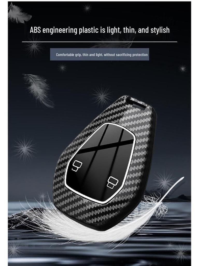 Tiefblau L07 Kohlefaser ABS Smart Key Hülle für Changan