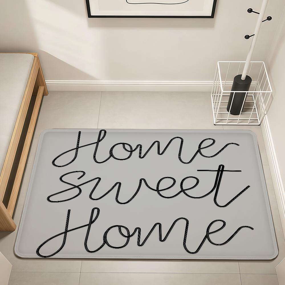 modern word art fashion family LOVE Home Bedside Rug Kitchen Bath Floor Mat Hallway Balcony Carpet Entrance Doormat hogar Decor