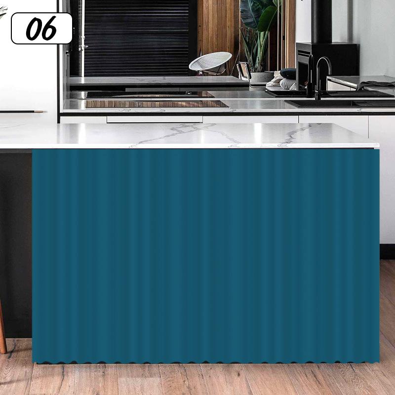 Ensfarvet skapgardin Kjøkkenhyllegardiner Dekorative skapdørgardiner Vindusgardin Skapdørbeskyttelse Hjemmedekor