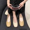 Soft-soled Mary Jane Shoes Round Head Shallow Mouth Spring and Summer 2025 New Commuter Versatile One-word Strap Single Shoes Flat Women's Shoes