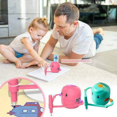 Children's Drawing Robot-100 Drawing Cards Drawing Robot, Voice Interactive Robot Drawing Toy, Drawing Interactive Educational Robot 10ml