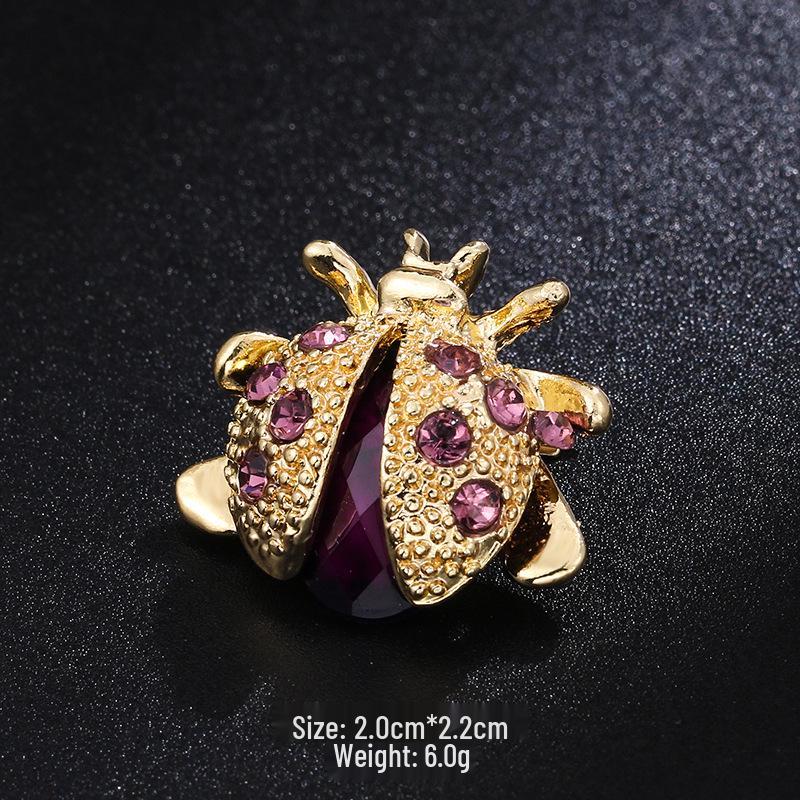 Nowy Styl Broszka Pszczoła z Kroplami Oleju - Urocza Pins Zwierzęcy na Kołnierzyki i Dodatki do Odzieży