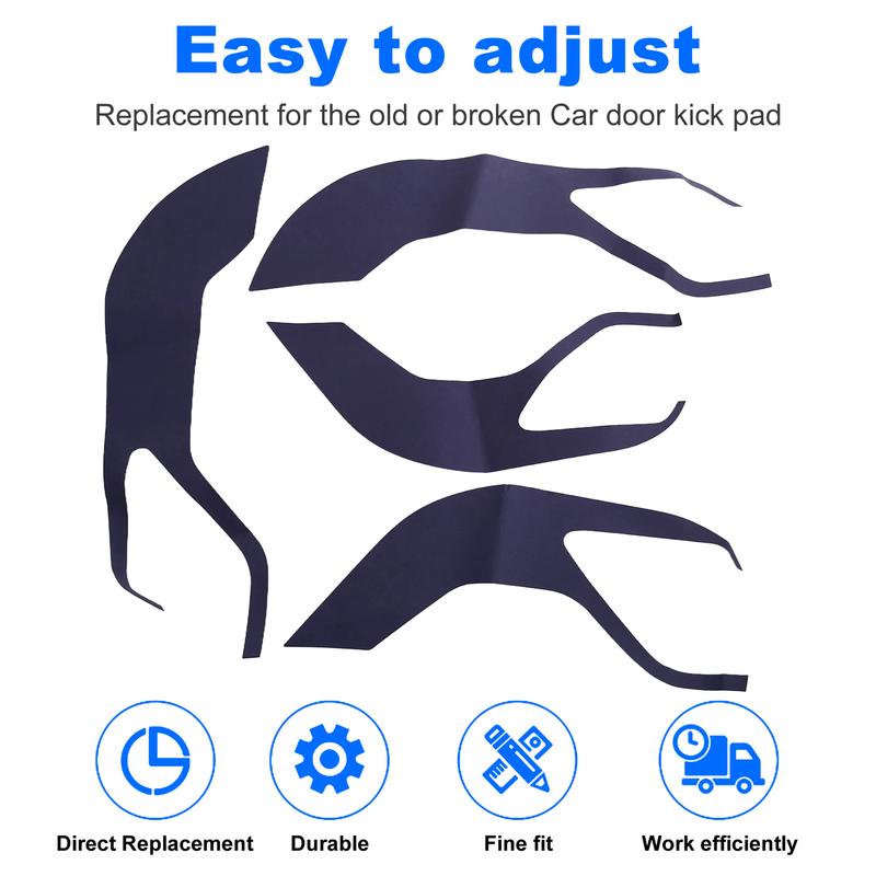 For Zeekr 001 Suede Car Door Kick Pad Door Panel Protective Pad Anti-Dirty Pad синий