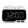 Digital Dual Alarm Clock Bluetooth Speaker FM Radio Alarm Clock with LED Display for Temperature Day of Week