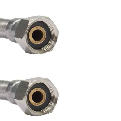 Drinking Water Connection Hose 1/2 Stainless Steel 50cm DVGW Certified for Sanitary Installations