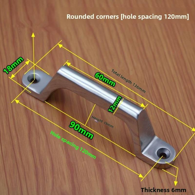 Modern Minimalist 304 Stainless Steel Drawer Pull Handle With Polished Finish For Kitchen Cabinets