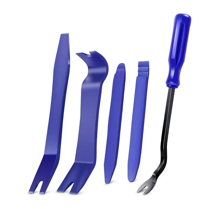 Trim Removal Tool Kit, 5pcs Pry Tools for Car, Car Radio Removal Tool, No-Scratch Pry Tool Kit for Car Door Clip Panel & Audio D