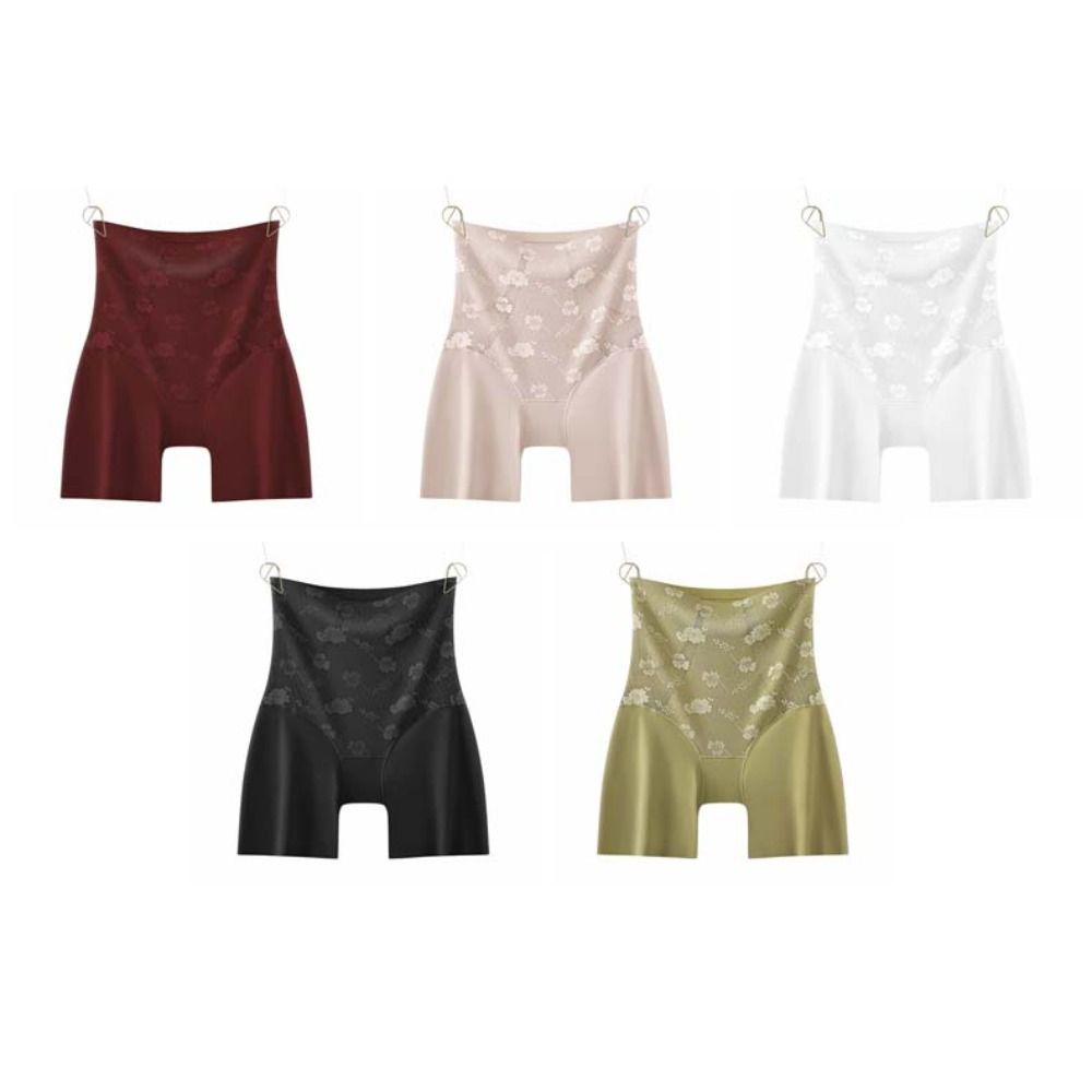 High Waist Postpartum Body Shaper Flowers Seamless Underpants Tummy Control Underwear  Women