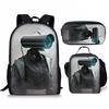 Hip Hop Beliebt skibidi Toilette Mann 3D Druck 3 Stück/Set Schüler Rucksäcke Laptop Tagesrucksack Rucksack Umhängetasche Brottasche Federmäppchen