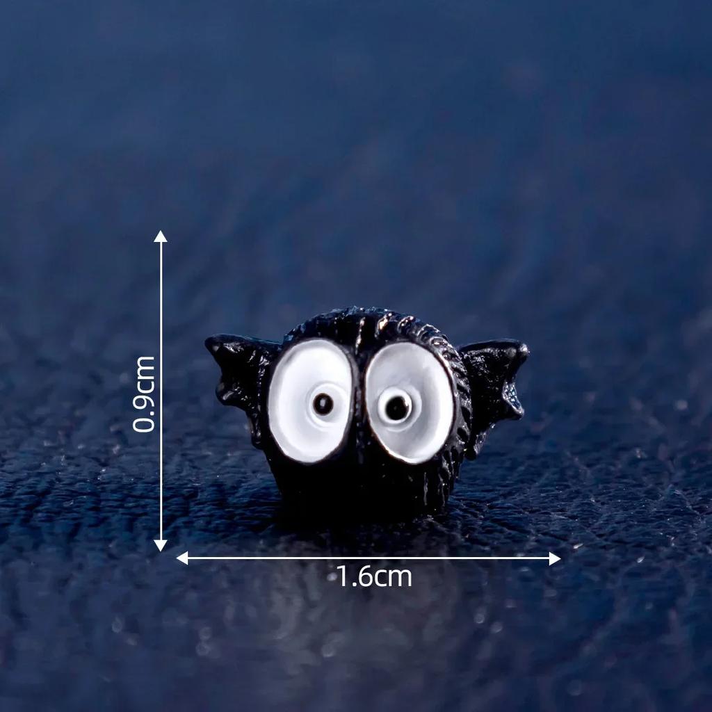 Mini Fairy Garden Luminous Coal Elf Halloween Decoration Miniature Figurines Ghost Mummy Pumpkin Micro Landscape Desk Decor