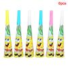 Cartoon SpongeBob Birthday Party Themed Disposable Tableware Balloon Set Party Hat Mask Napkin Horn Banner Backdrop Baby Shower