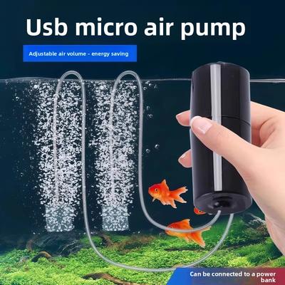 USB přenosné akvárium pro ryby, mini ultra tiché rybářské kyslíkové čerpadlo