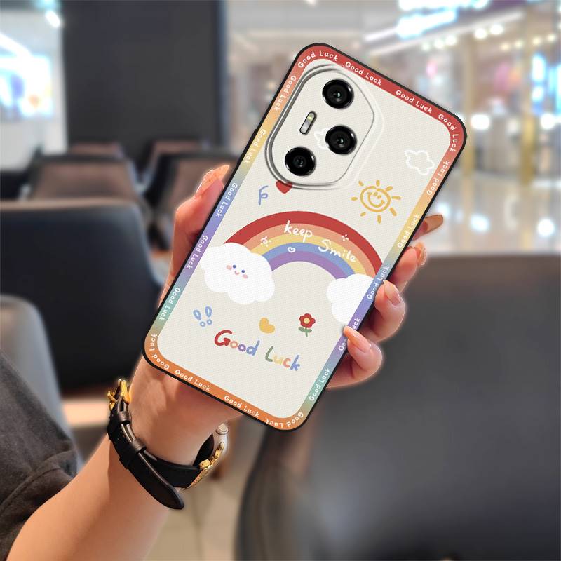 Cover Full wrap Phone Case For Honor300-Pro Soft case Durable protective Silicone Anti-knock Back Cover Cute Anti-dust