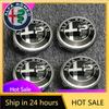 Car Stickers For Alfa Romeo 4Pcs Car Emblem Wheel Hub Center Cover Car Accessories For Alfa Romeo Giulietta 159 Mito Giulia Stel