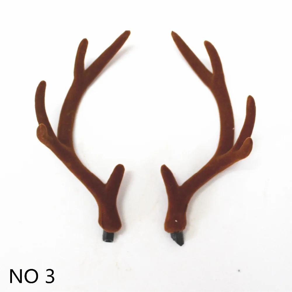 Handmade Brown Simulation Deer Antlers Christmas Decor DIY Cosplay Headband Deer Antlers Simulation Antlers Accessories