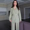 2025 Autumn Buttoned Suit Jacket & Trousers Set for Women