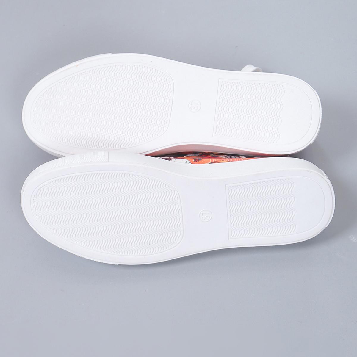 Модные женские парусиновые туфли с принтом тыквы и летучей мыши — фото 6