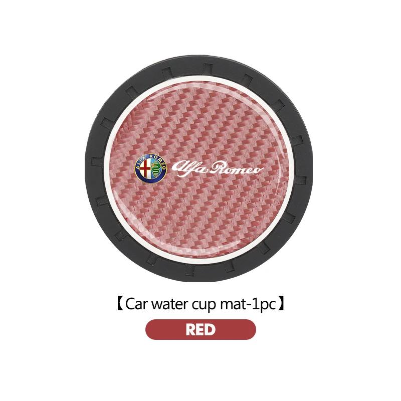 

Car Stickers For Alfa Romeo Car Water Cup Pad Drink Holder Mat Decoration Accessories For Alfa Romeo Giulia 147 Mito 156 159 166