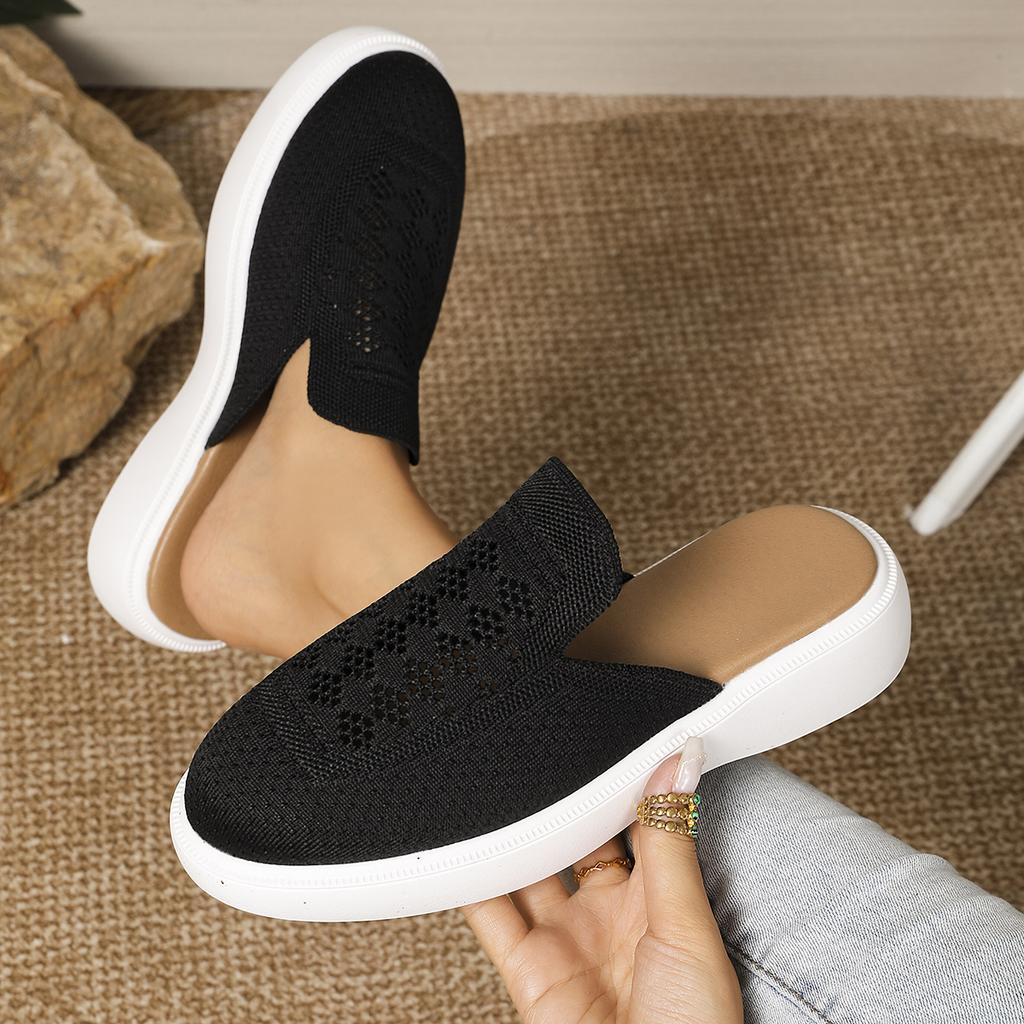 Fashion Women Slippers Casual Anti-slip Slip on Shoes Women Breathable Mesh Walking Slippers Anti-slip Comfortable Sandals Slides Women