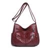 Soft Leather Multi-Layer Crossbody Bag Women's Bag Middle-Aged Mother's Bag