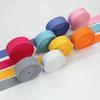 Black Polyester Cotton Webbing Backpack Strap - Colorful Luggage Shoulder Strap Woven Tape.