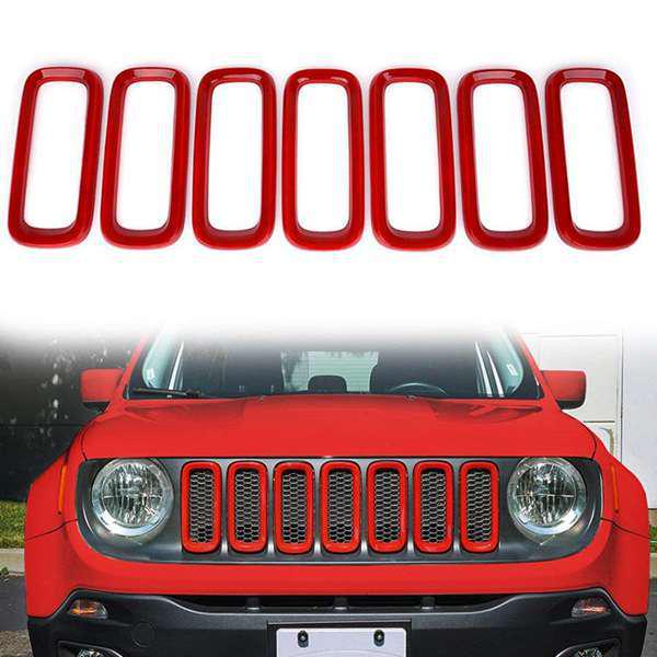 7-Piece Grille Trim Rings for 2016-2018 Jeep Renegade